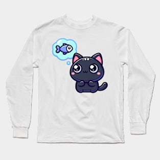 Cat dreaming Long Sleeve T-Shirt